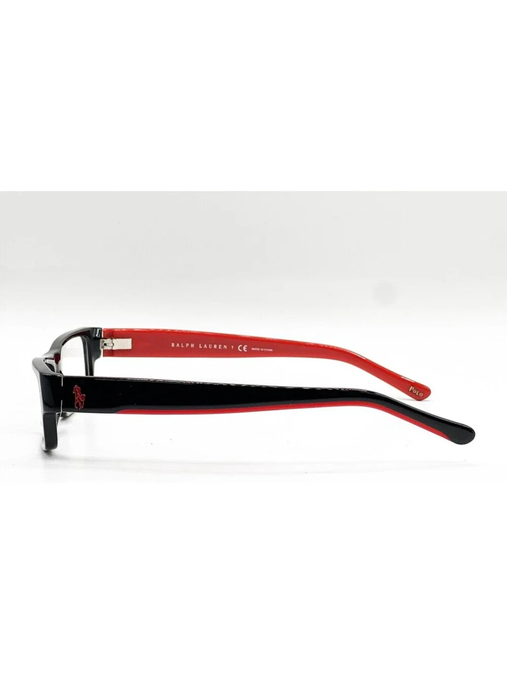 Polo Ralph Lauren 2058 5245 Black Rectangle Authentic Eyeglass Frames 52-15-140